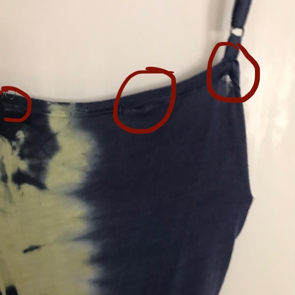 Splendid Kaleidoscope Midi Dress Navy Tie Dye Size Large - Picture 6 of 6